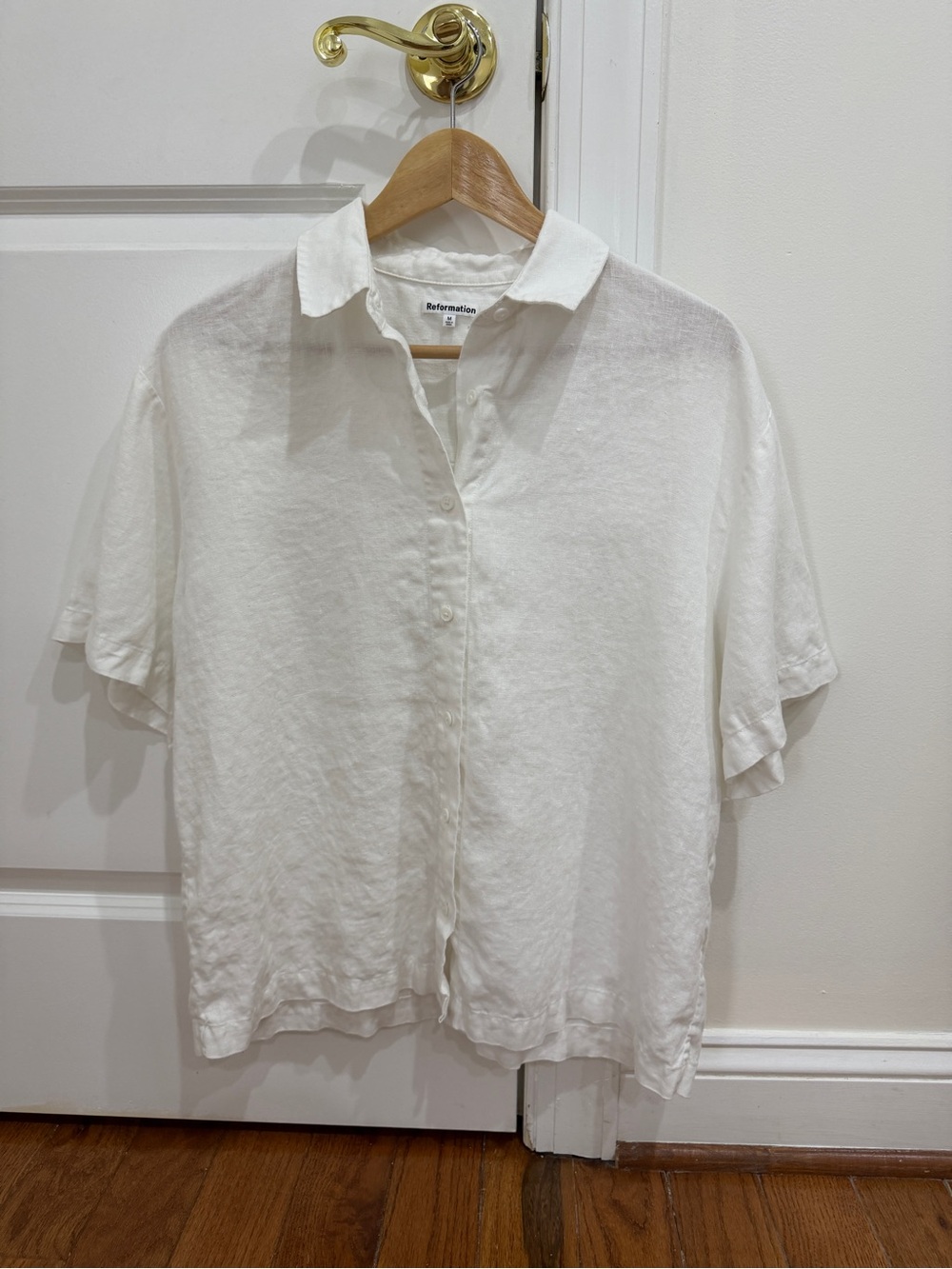 Reformation Gio Oversized Linen Shirt